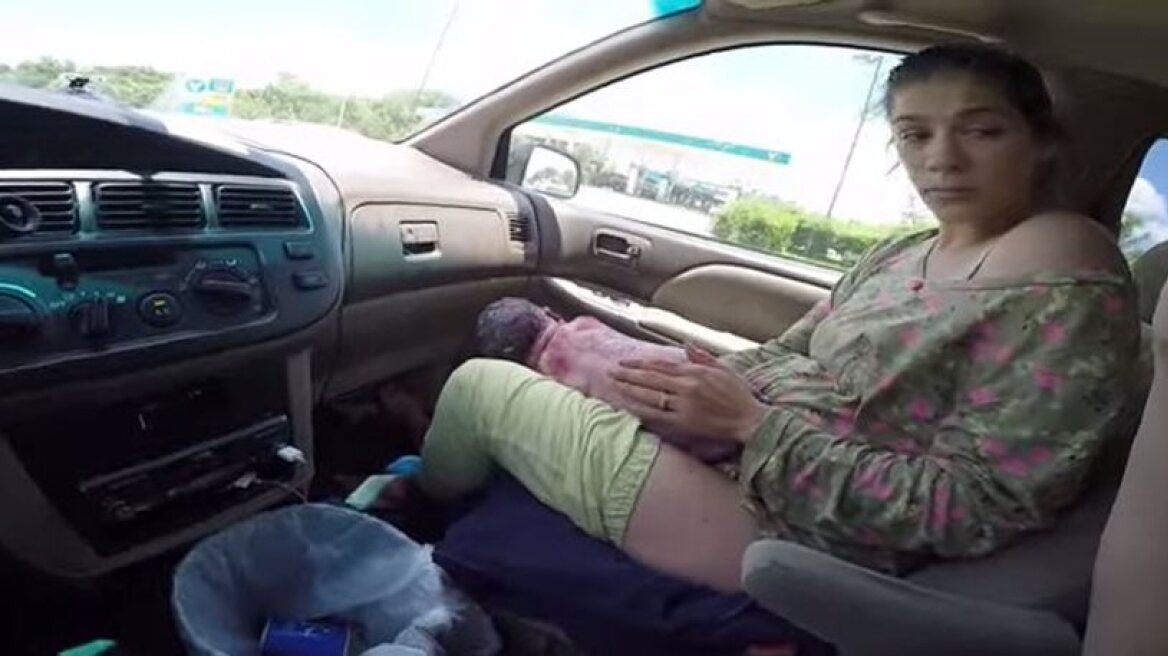 Unbelievable Video: Woman gives birth in car… (slightly graphic)